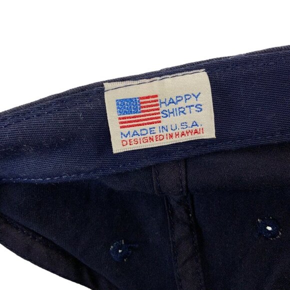 Maui Hawaii Mens Embroidered Blue Hat Adjustable Cap Fish Design - Picture 7 of 7